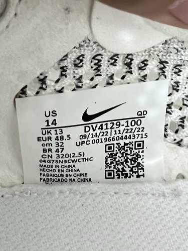 Scarpe da ginnastica Nike ZoomX VaporFly Next% 3 bianche grigio particelle DV4129-100 - Foto 10 di 10