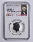 PF70 Reverse Proof SILVER 2014-W HR Kennedy Half Dollar NGC Sig Lbl *7964