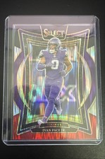 2024 Panini Select - Concourse Ivan Pace Jr. #62 Black & Red Shock Prizm