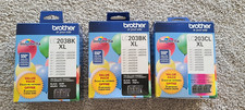 Brother Ink LC203CL XL Black Color LOT MFC LC203BK printer ink EXP 2027 2028 OEM