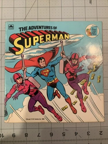 The Adventures Of Superman Golden Look Book 1982 Vintage Graphic Hero DC Comics!