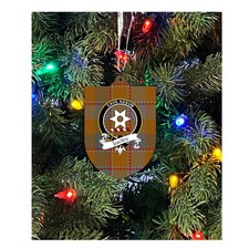 Jardine Family Crest Christmas Ornament - Single Sided Metal Christmas Ornament