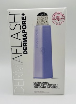 DERMAFLASH DERMAPORE+ Ultrasonic Pore Extractor + Skincare Infuser ~ LILAC ~