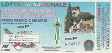 TICKET - NATIONAL LOTTERY - DRAW 29/05/1996