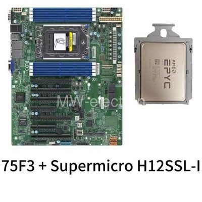 epyc 75F3 + Supermicro H12SSL-I 32 cores 64 threads 2.95GHZ combination