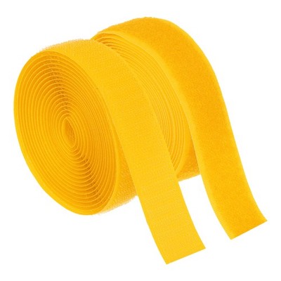 3 Yard 3/4 Inch(20mm) Width Sew on Hook and Loop Strips, Orange Yellow