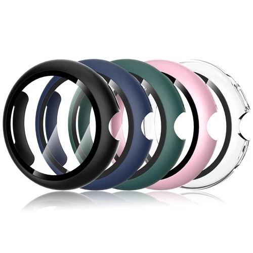 Protective PC Bumper Case 5pc with Screen Protector for Google Pixel Watch 3