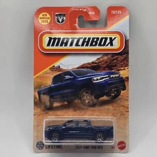 Matchbox 2025 Dodge RAM 1500 REV Blue #73 Basic Mainline 2025