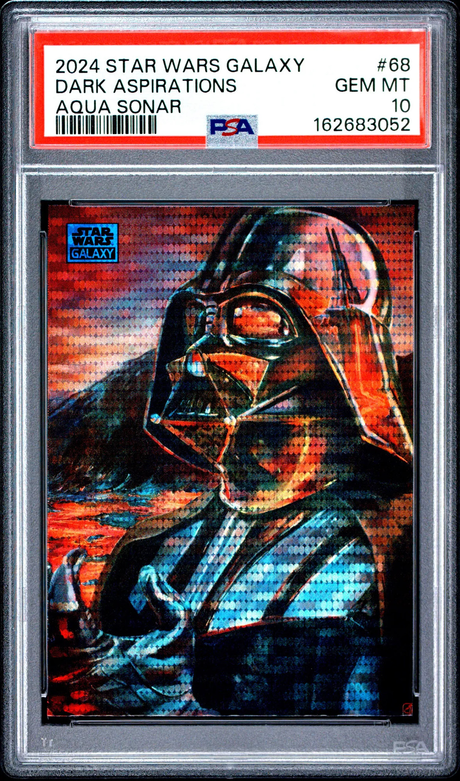 Vader 2024 Topps Star Wars Galaxy Dark Aspirations Aqua Sonar 167/199 PSA 10