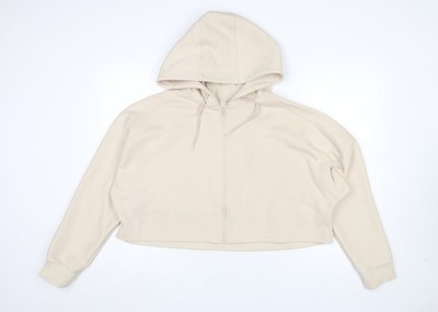 Kappa x Primark Hoodie Damen beige Full Zip L Baumwollmischung