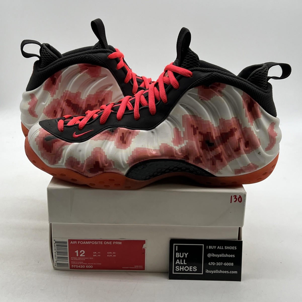 Size 12 Nike Air Foamposite One Prm Thermal Map (575420-600)