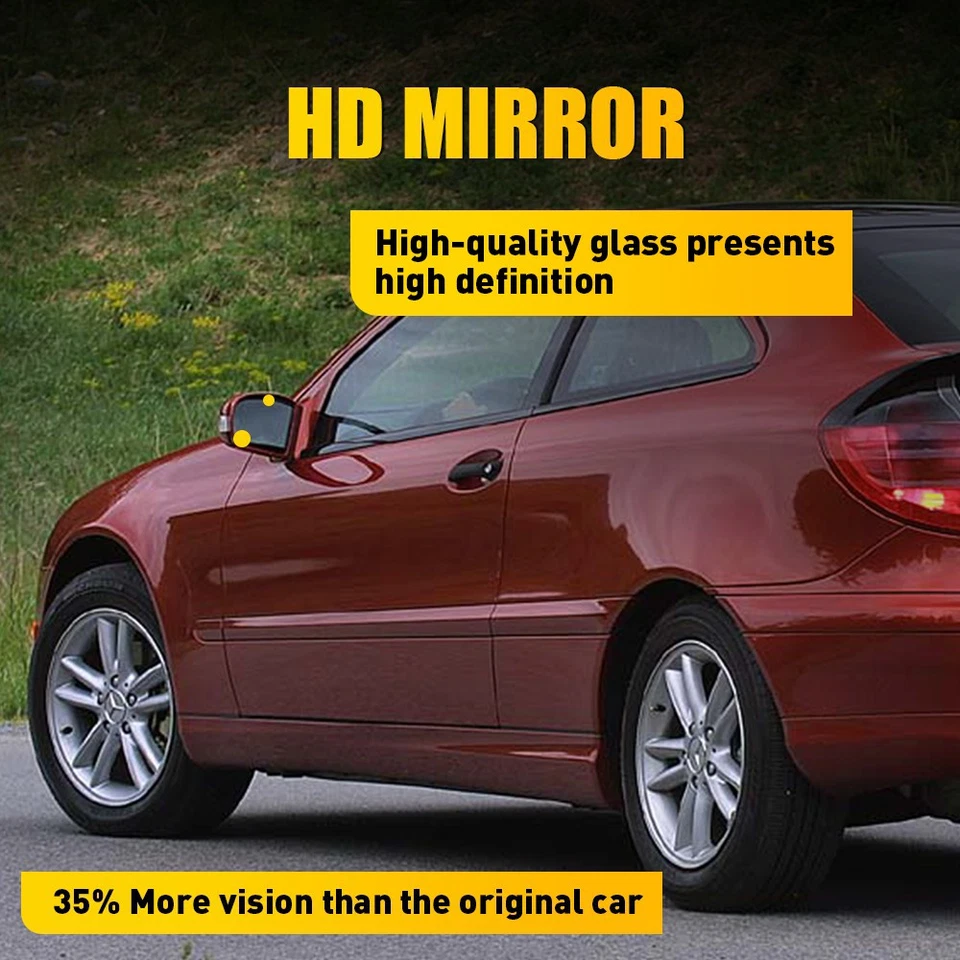 2038100121, Espejo retrovisor térmico cristal para Mercedes Benz Clase C/E W203 W211 LH US 1-10x Foto 4 de 4