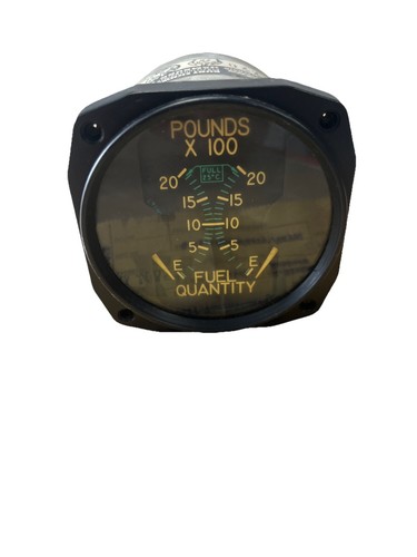Vintage Aircraft Memorabilia Liquid Quantity Indicator Gauge 37402 -147 Simmonds