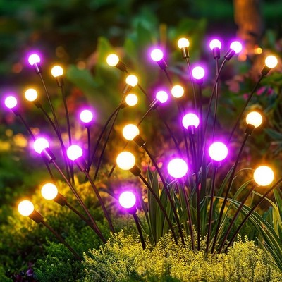 GEARLITE Firefly Solarlampen für Außen Garten 4 Stück, 32LED Superhelle 2 Li