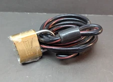 Master Security System Steel Cable Supports 4200 lbs Combination Lock & Key