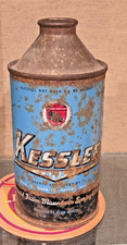 1950s KESSLER STEEL CONE TOP BEER CAN KESSLER BREWING HELENA MONTANA EMPTY
