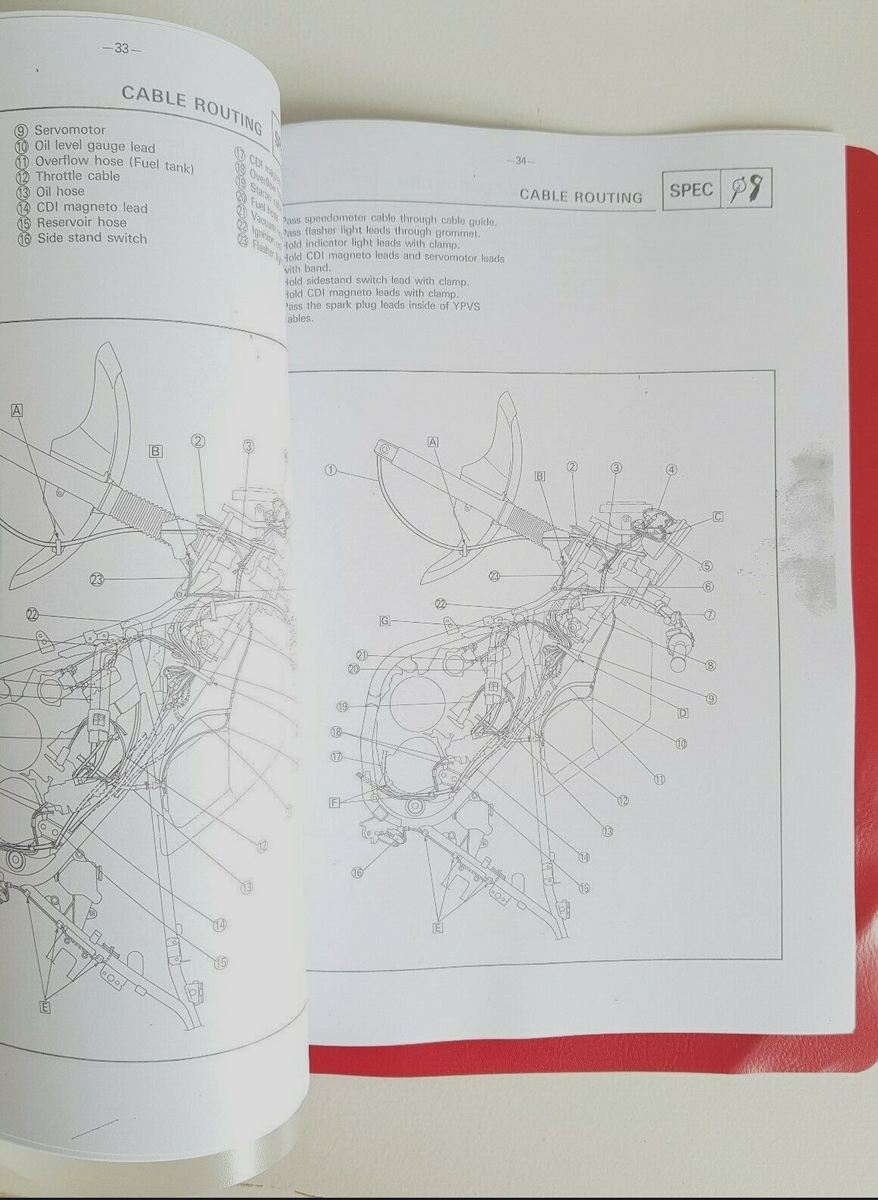 TDR 250 88 Service Information Manual YAMAHA | eBay