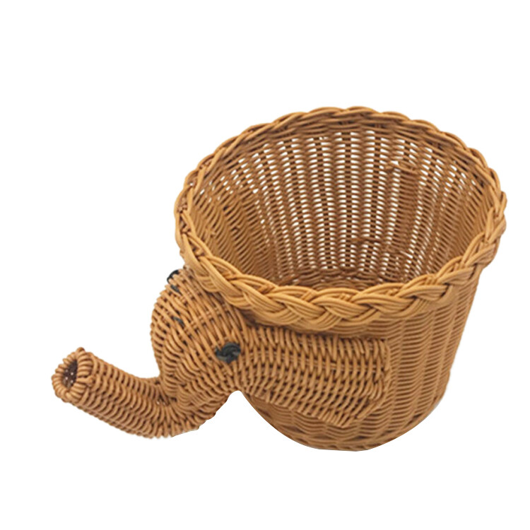 Hand Gemachte Bambus Elephant Wicker Picknick Korb Lebensmittel Brot
