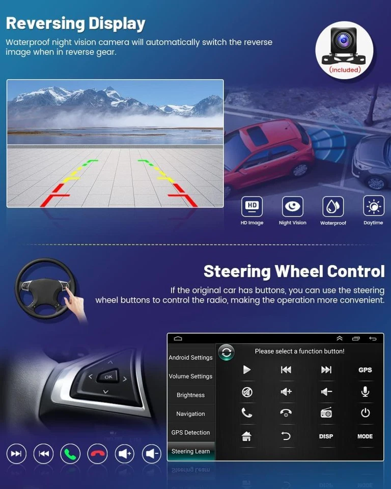 DAB+ 9" CarPlay Android 15 Autoradio Für Opel Meriva B 2010-2017 GPS Navi RDS BT - Bild 4 von 4