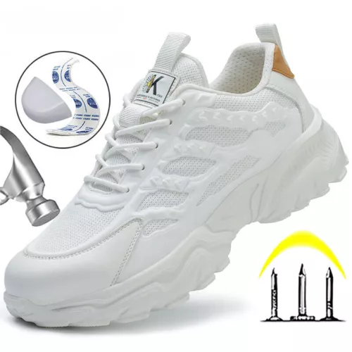 DE Herren Leicht Schuhe Sicherheitsschuhe Sneaker Stahlkappe Arbeitsschuhe Sport - Bild 1 von 26