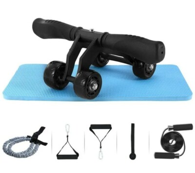 Genuine TOMSHOO AB Roller Set in Fitness Kit, Resistance band, jump  rope set UK