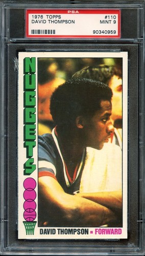 1976 Topps David Thompson #110 - HOF Rookie RC - PSA 9 MINT