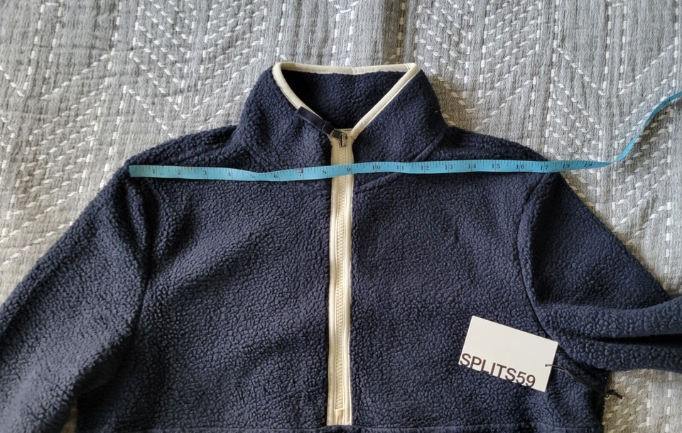 NWT Splits59 Libby Sherpa Half Zip Pullover Size Small Navy Blue eBay
