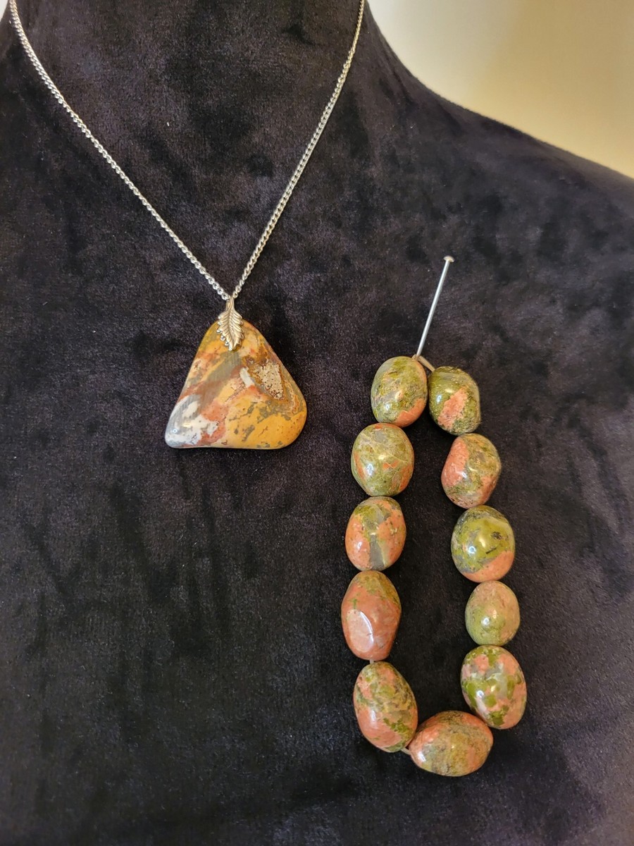 Natural Stone Pendant and Bracelet Types of Jasper 16