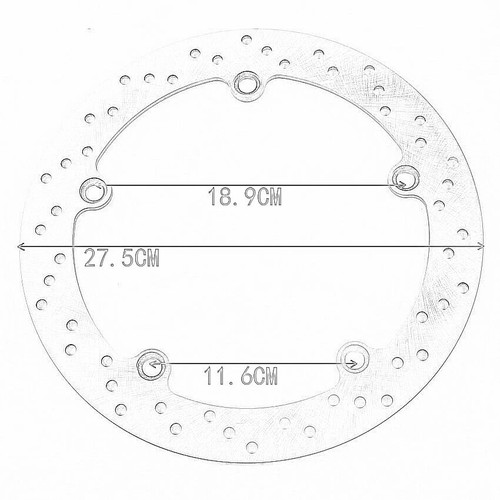 rear Brake disc For BMW moto R850GS R850R R850RT R1100GS R1100R R1100S R1100RT - Imagen 6 de 6