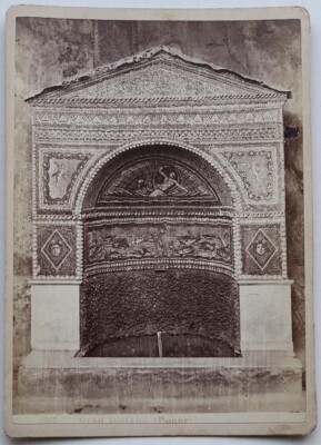 Original 1880s CC Italy, Pompei, Grand Fountain