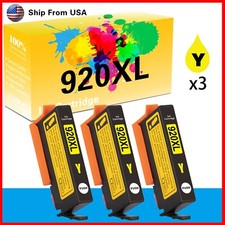 3-Pack 920XL 920 Yellow Ink Cartridge for Officejet 6500A 6000 6500