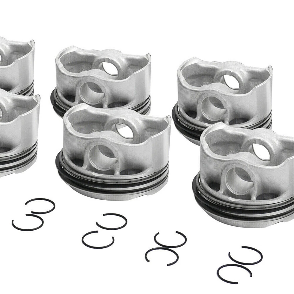Juego de 8 pistones y anillos para N63B44A BMW 550i 650i 750i 750Li xDrive X5 X6 4,4 L V8 Foto 3 de 4