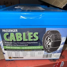Peerless Passenger Traction Cables Tire Snow Chains, 0173755,