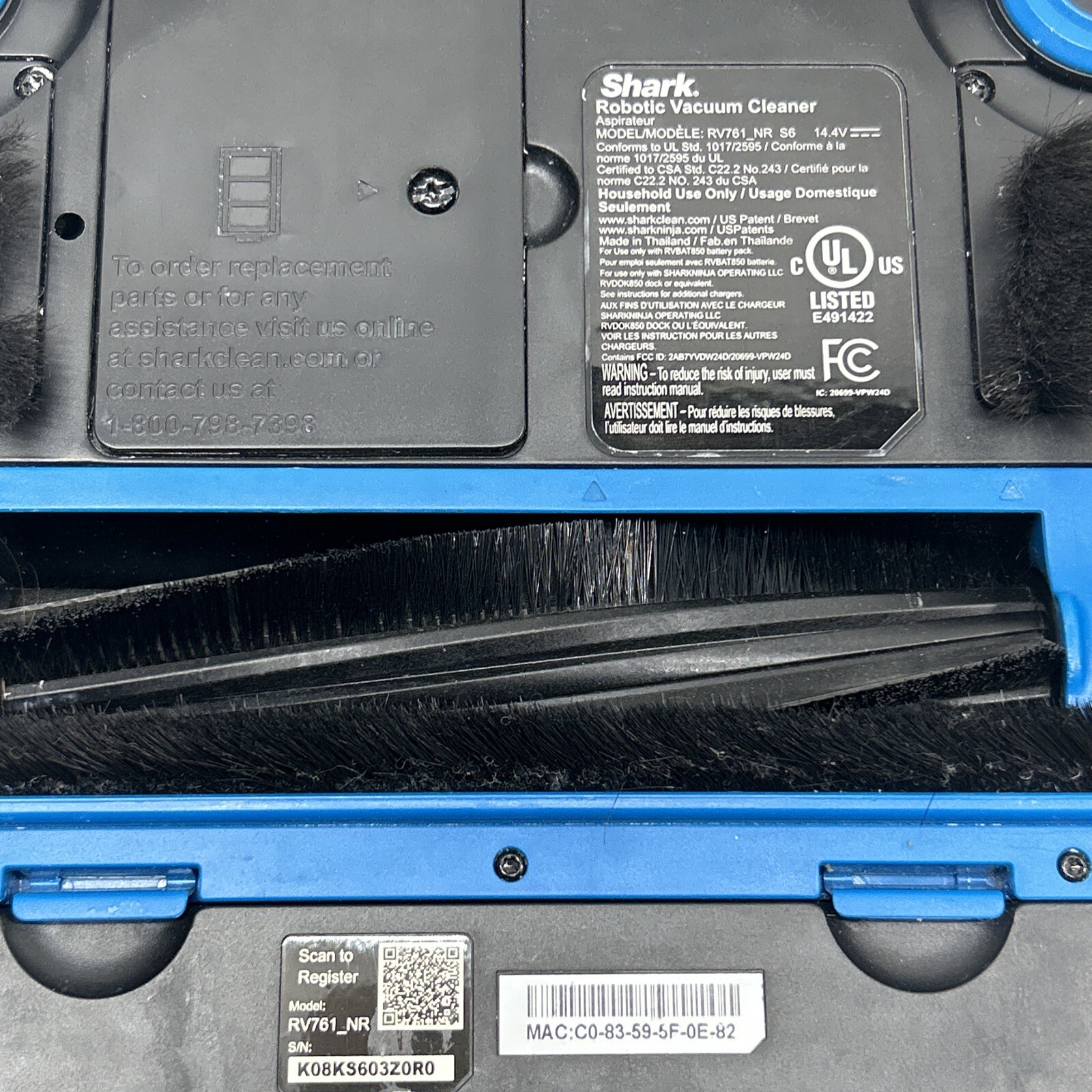 Shark RV761 BlackNavy Blue Robot Vacuum CleanerWifi eBay