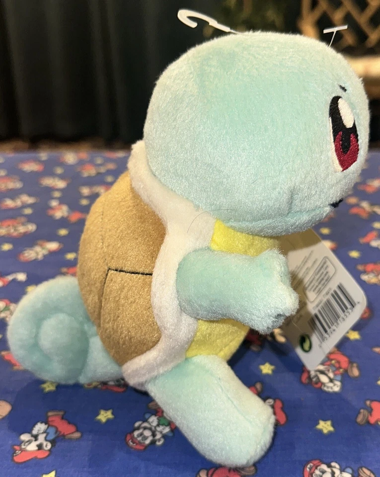 Плюшевая мягкая игрушка Pokemon Squirtle 2014 Tomy новая с ценниками высота 8 дюймов Nintendo K - Изображение 3 из 4