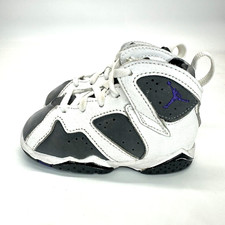 Nike Air Jordan VII 7 Baby Toddler Size 6C Gray White Lace Up DJ2776-100