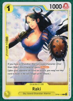Raki - Wings Of The Captain OP06-113 - One Piece CCG Card