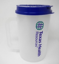 Plastic Insulated Texas Health Clear Thermo 30oz Mug & SNAP Lid with Straw