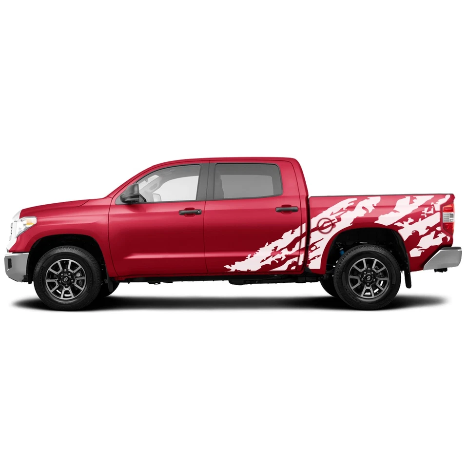 Calcomanía adhesiva gráfica trituradora lateral compatible con Toyota Tundra Foto 3 de 3