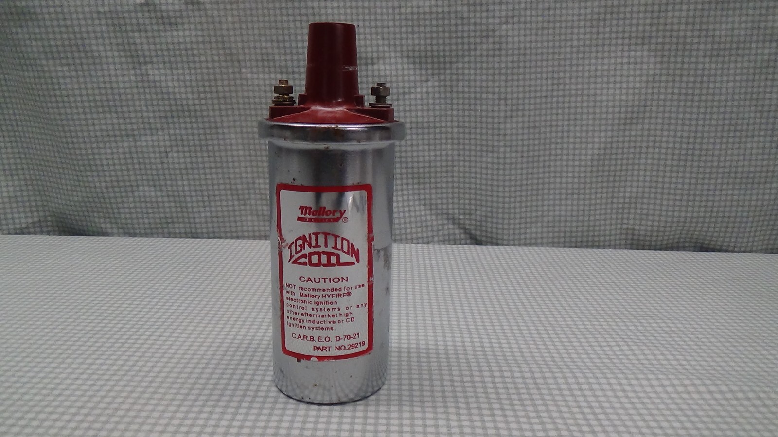 Mallory 29219 Ignition Coil Chrome Canister Red Top eBay