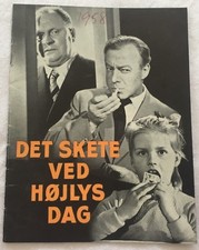 Es geschah am hellichten Tag Heinz Rühmann Steiner Vintage 1958 Danish Movie ...