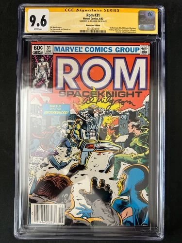 Rom #31 CGC SS 9.6 Signed By Al Milgrom 2nd Appearance & 1st Cover App Of Rogue