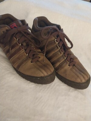 K Swiss Classic Brown Leather Sneakers Womens 8.5 | eBay