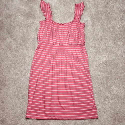 NWT Roxy Girl Sundress Girls 14 XL Pink Striped Sleeveless Beach Summer Dress - Picture 6 of 11