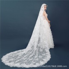 Full Lace Wedding Cape with Hooded Wedding Bridal Long Cloak Church Cape Jacket