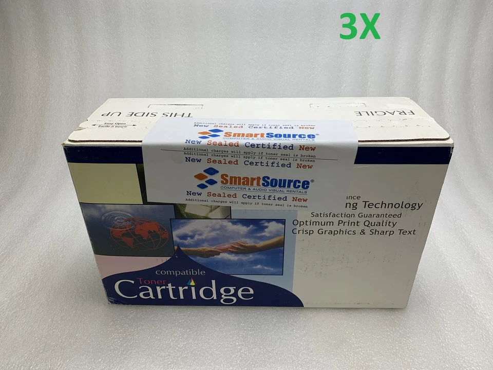 Lote de 6 Cartuchos de Tóner Compatibles Marca Mixta HP CE251A Cian NUEVA CAJA SELLADA Foto 2 de 4