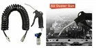 HEAVY DUTY AIR DUSTER GUN 5M HIGH PRESSURE HOSE TRUCK VAN LORRY BLACK - 30963
