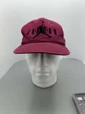Vintage 90s Nike Michael Jordan Air 23 Maroon Snapback Hat Jumpman OG Logo Bulls