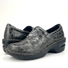 b.o.c. Peggy Croc Embossed Clog Size 8