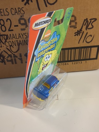 2003 MATCHBOX VOLKSWAGEN BEETLE SPONGE BOB NICKELODEON BLUE - Picture 3 of 5